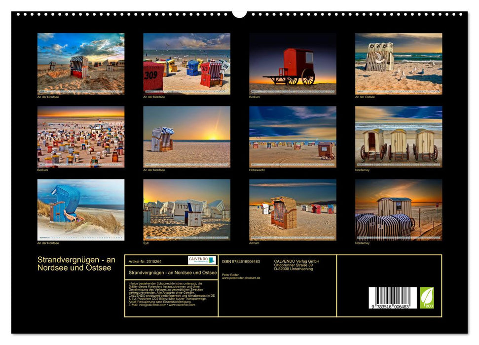 Strandvergnügen - an Nordsee und Ostsee (CALVENDO Premium Wandkalender 2026)