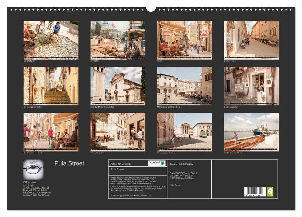 Pula Street (CALVENDO Wandkalender 2026)