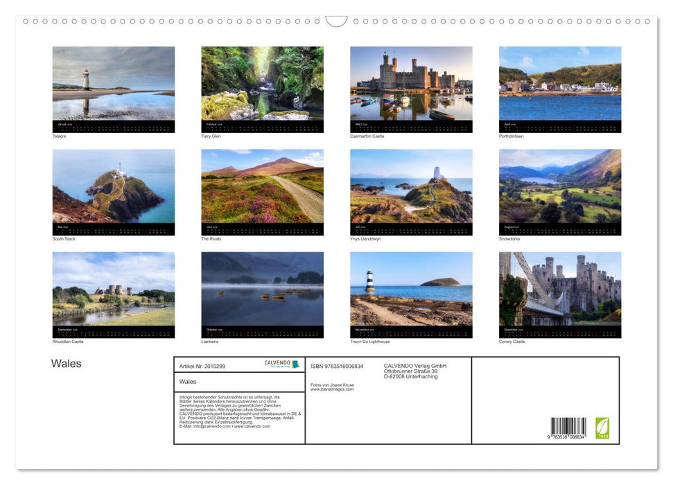 Wales (CALVENDO Wandkalender 2026)