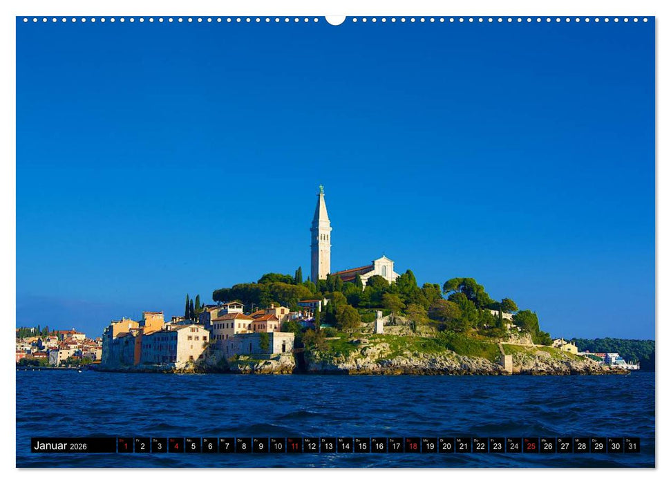 Rund um Rovinj (CALVENDO Premium Wandkalender 2026)