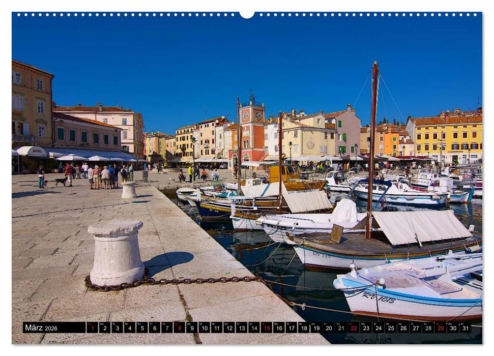 Rund um Rovinj (CALVENDO Premium Wandkalender 2026)