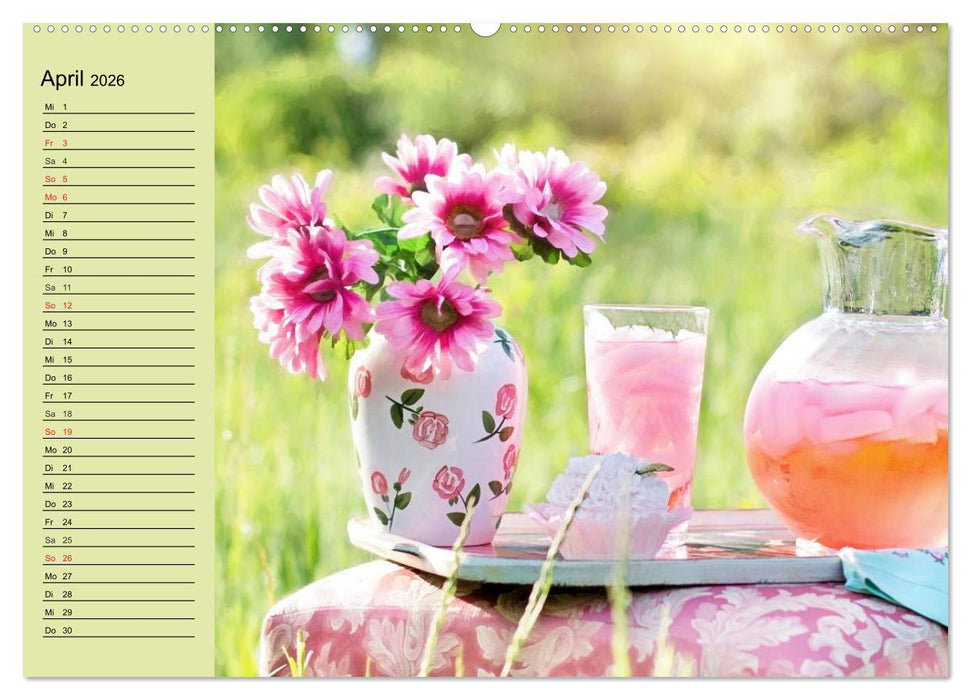 Landhaus-Romantik. Die Farben des Sommers (CALVENDO Premium Wandkalender 2026)