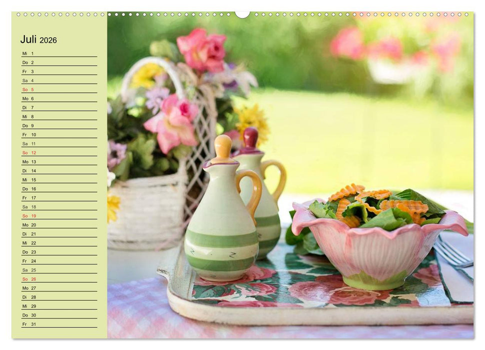 Landhaus-Romantik. Die Farben des Sommers (CALVENDO Premium Wandkalender 2026)