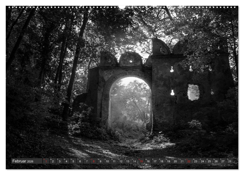 Morbide Zeitzeugen - Orte der Vergänglichkeit (CALVENDO Premium Wandkalender 2026)