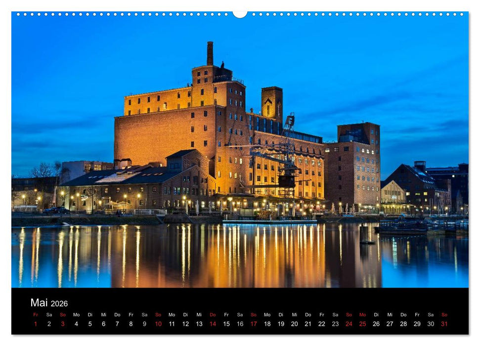 Duisburgs Nächte (CALVENDO Premium Wandkalender 2026)