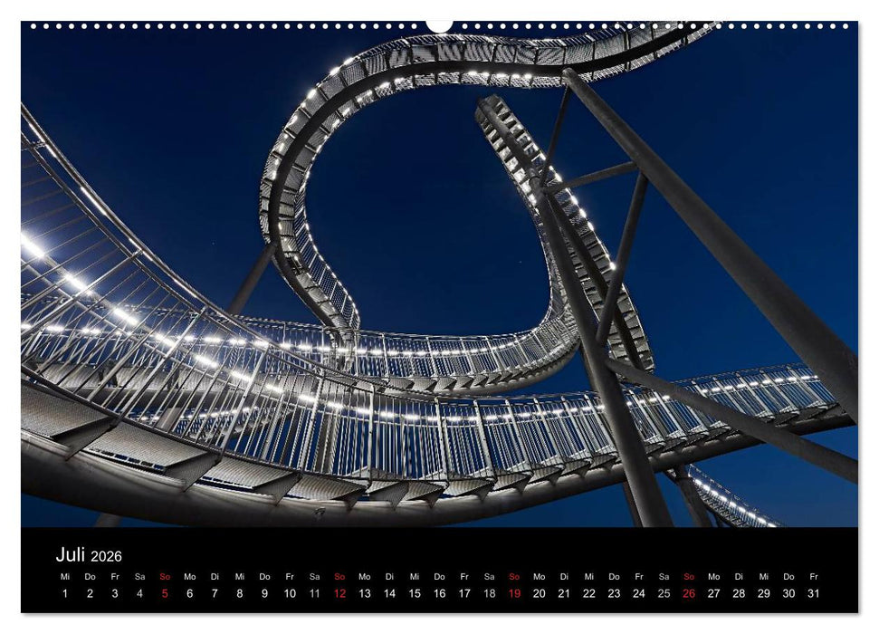 Duisburgs Nächte (CALVENDO Premium Wandkalender 2026)