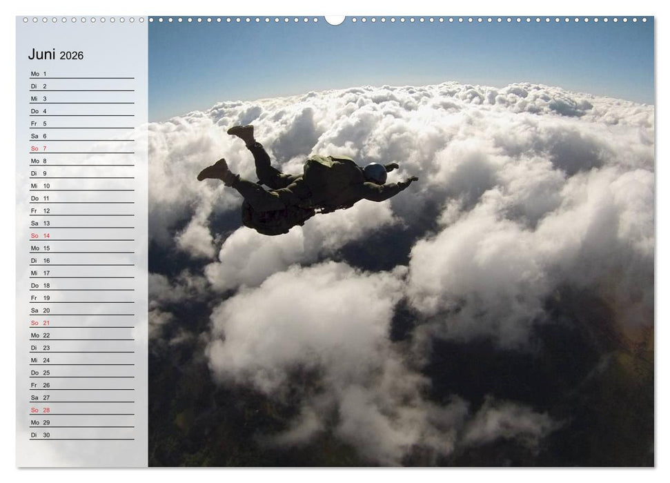 Fallschirmspringer. Absprung der U.S. Navy Seals (CALVENDO Premium Wandkalender 2026)