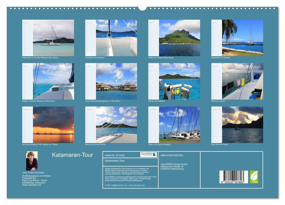 Katamaran-Tour (CALVENDO Premium Wandkalender 2026)