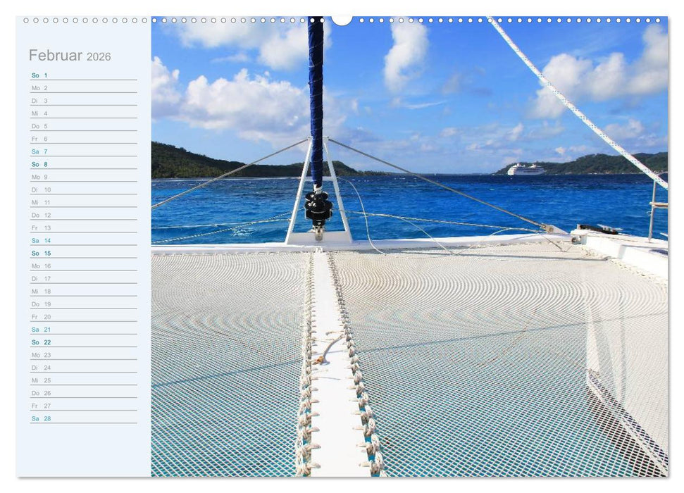 Katamaran-Tour (CALVENDO Premium Wandkalender 2026)