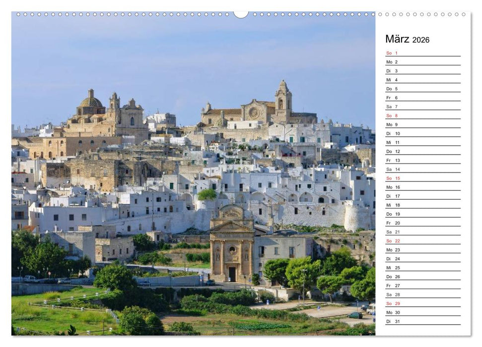 Apulien (CALVENDO Premium Wandkalender 2026)