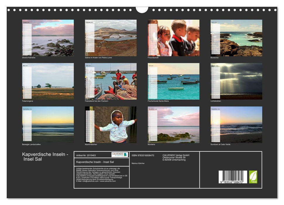 Kapverdische Inseln - Insel Sal (CALVENDO Wandkalender 2026)