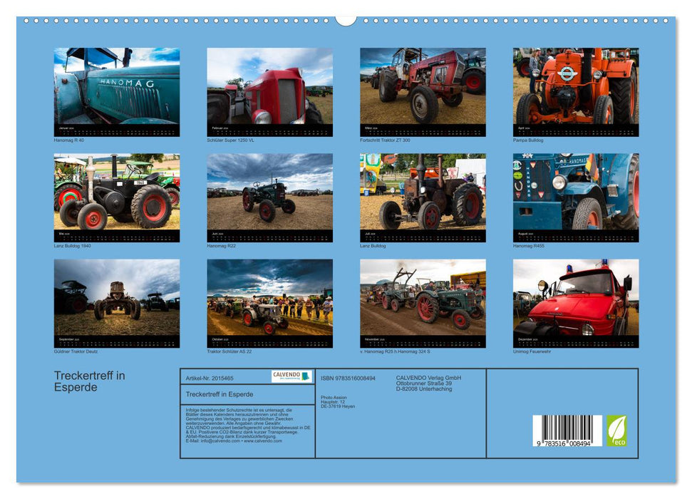 Treckertreff in Esperde (CALVENDO Premium Wandkalender 2026)