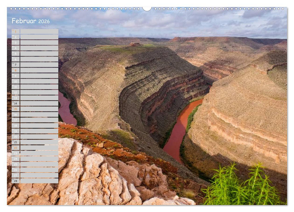 Die Canyons der USA (CALVENDO Premium Wandkalender 2026)