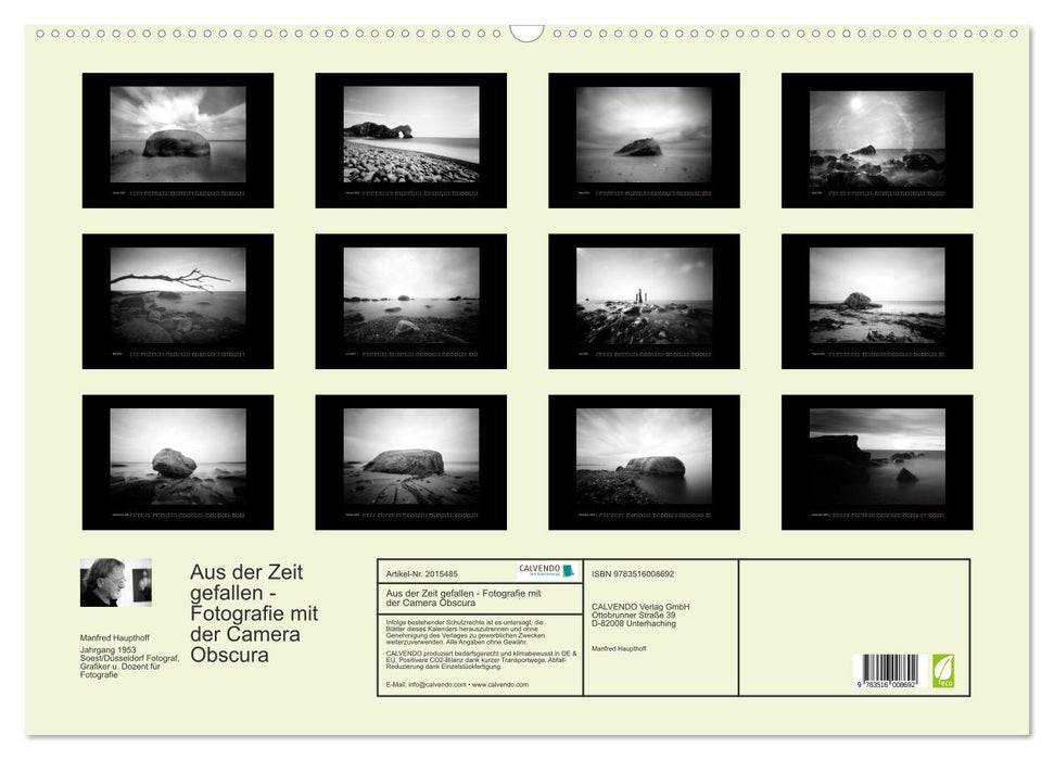 Aus der Zeit gefallen - Fotografie mit der Camera Obscura (CALVENDO Wandkalender 2026)