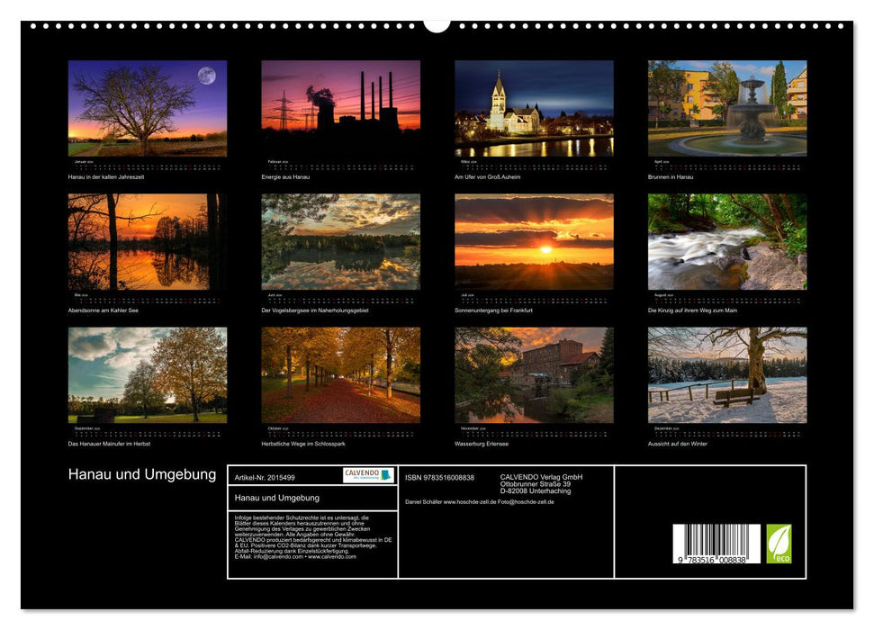 Hanau und Umgebung (CALVENDO Premium Wandkalender 2026)