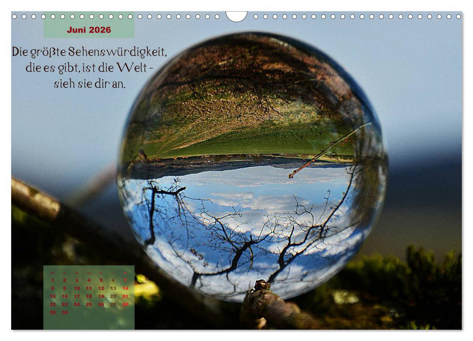 Die Welt in der Kugel (CALVENDO Wandkalender 2026)