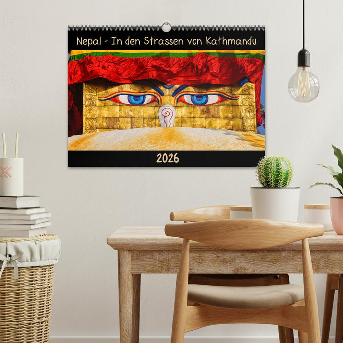 Nepal - In den Straßen von Kathmandu (CALVENDO Wandkalender 2026)
