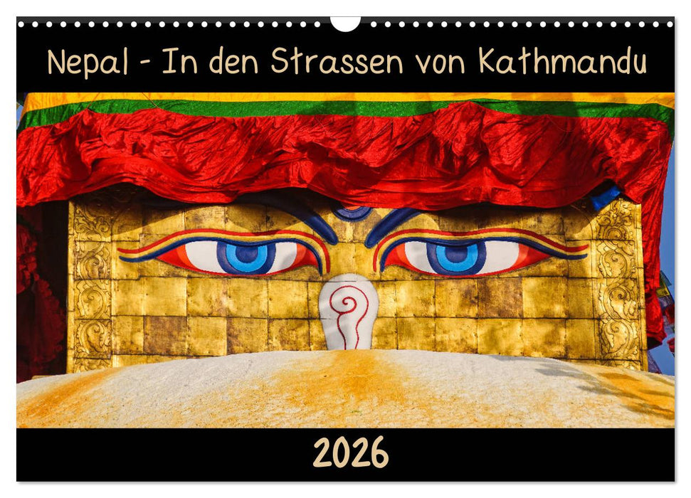 Nepal - In den Straßen von Kathmandu (CALVENDO Wandkalender 2026)