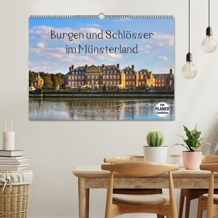 Burgen und Schlösser im Münsterland (CALVENDO Wandkalender 2026)