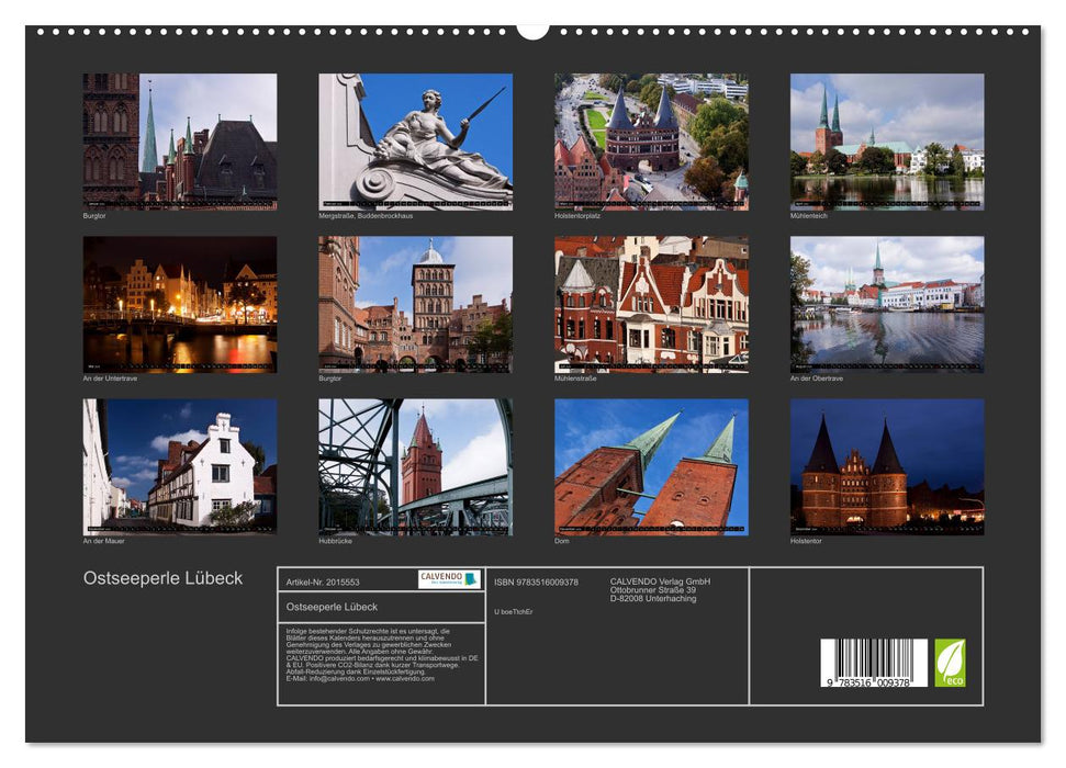 Ostseeperle Lübeck (CALVENDO Premium Wandkalender 2026)