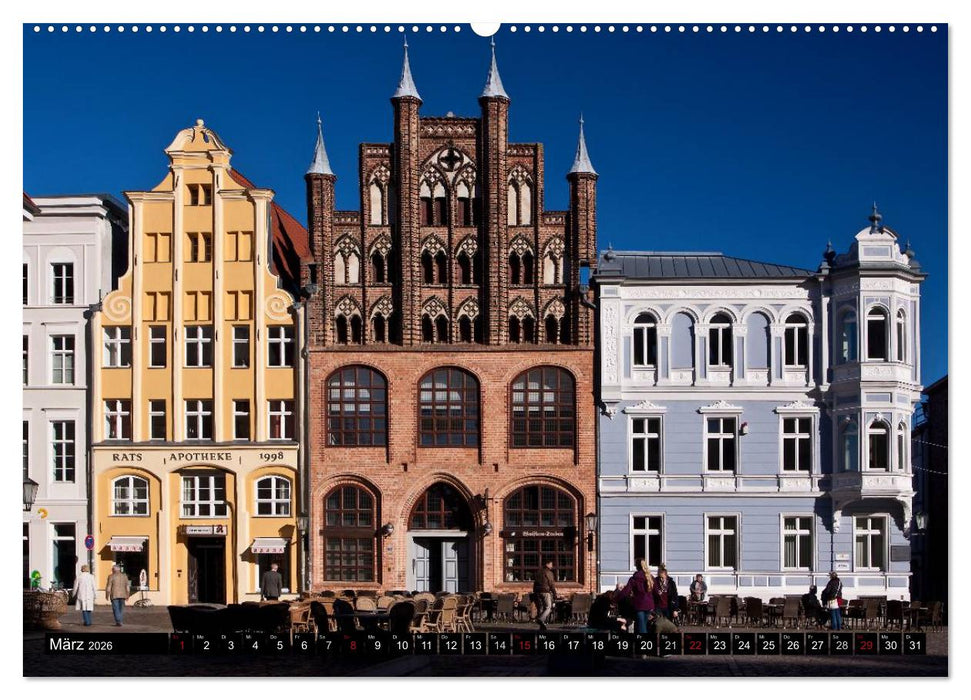 Ostseeperle Stralsund (CALVENDO Premium Wandkalender 2026)