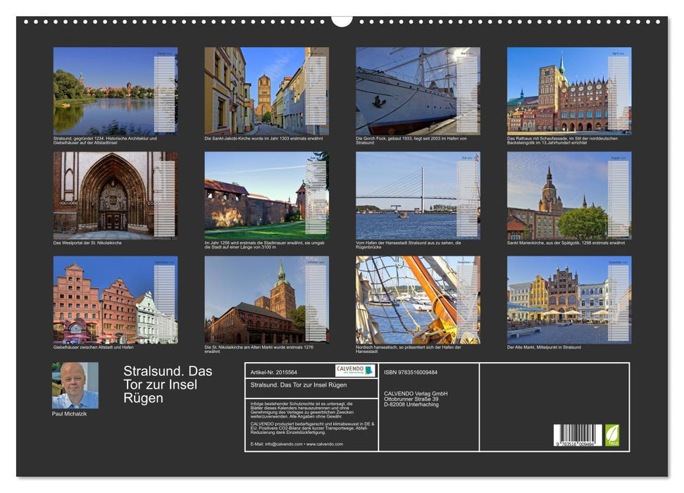 Stralsund. Das Tor zur Insel Rügen (CALVENDO Wandkalender 2026)