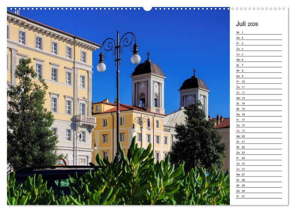 Triest - Habsburger Erbe und italienisches Flair (CALVENDO Premium Wandkalender 2026)