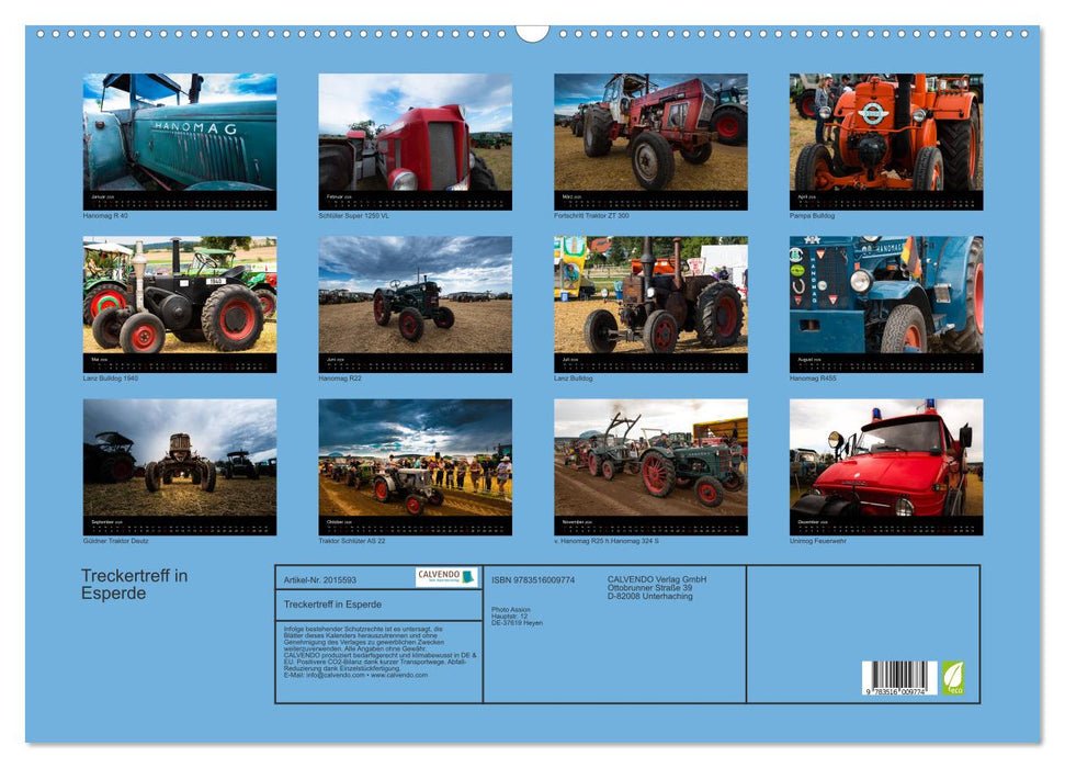 Treckertreff in Esperde (CALVENDO Wandkalender 2026)