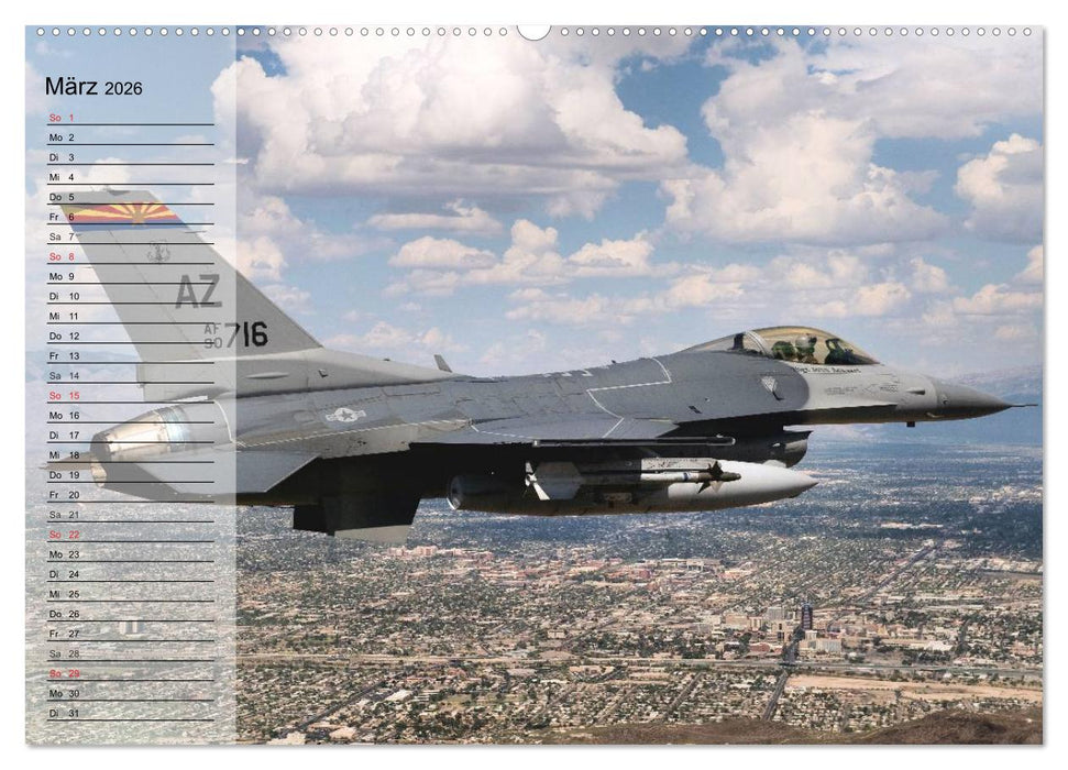 Kampfflugzeuge USA (CALVENDO Premium Wandkalender 2026)