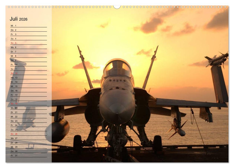 Kampfflugzeuge USA (CALVENDO Premium Wandkalender 2026)
