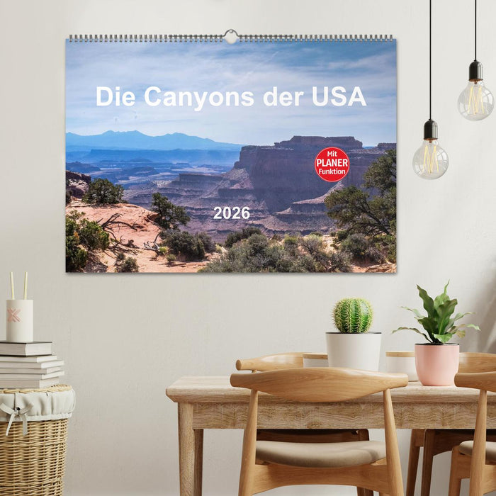 Die Canyons der USA (CALVENDO Wandkalender 2026)