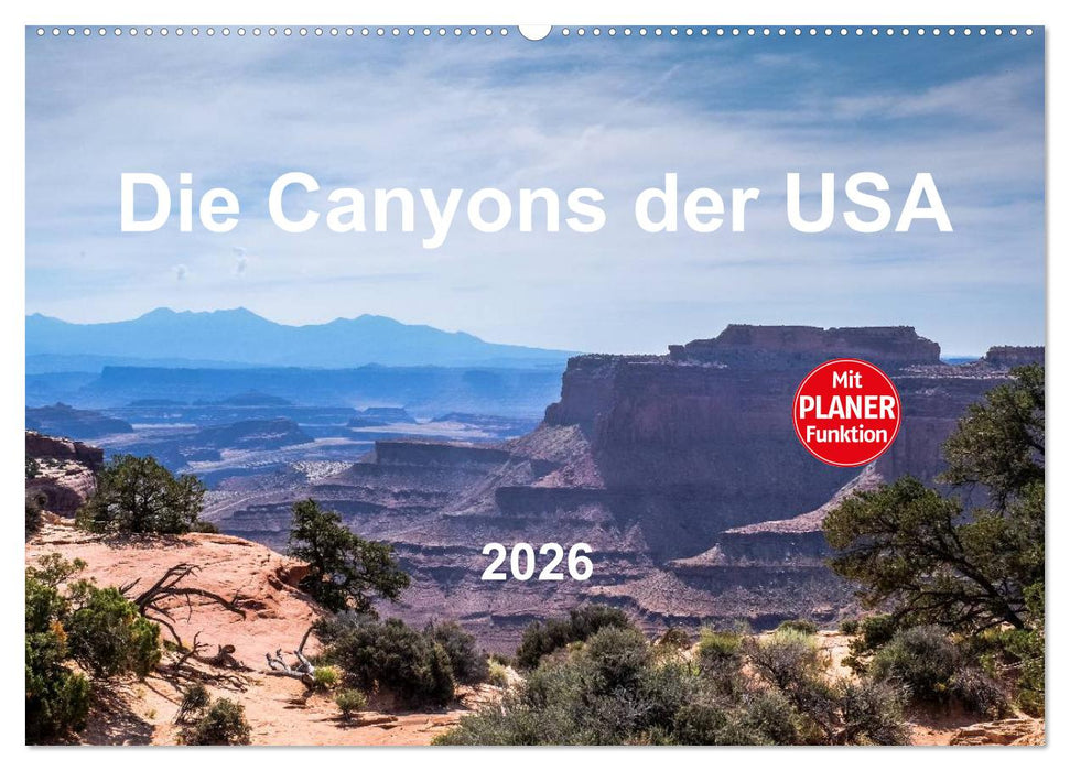 Die Canyons der USA (CALVENDO Wandkalender 2026)