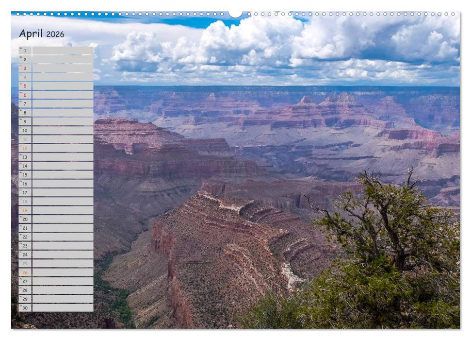 Die Canyons der USA (CALVENDO Wandkalender 2026)