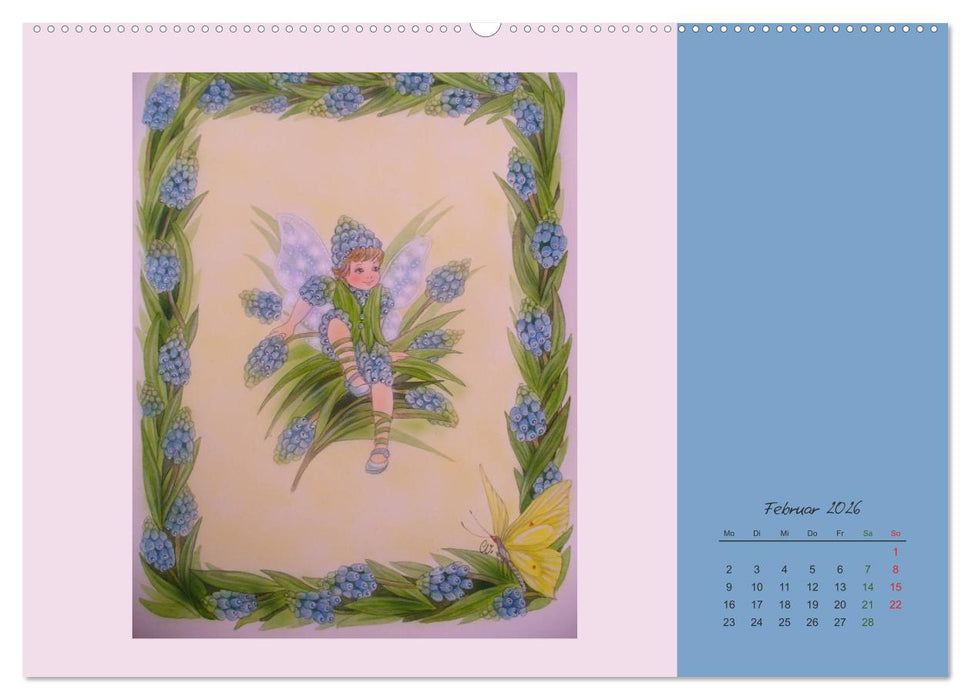 Blumen Elfen (CALVENDO Premium Wandkalender 2026)