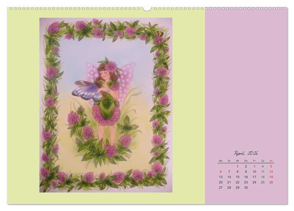 Blumen Elfen (CALVENDO Premium Wandkalender 2026)