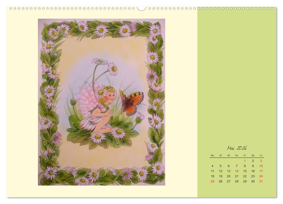 Blumen Elfen (CALVENDO Premium Wandkalender 2026)