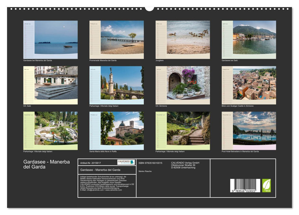 Gardasee - Manerba del Garda (CALVENDO Premium Wandkalender 2026)