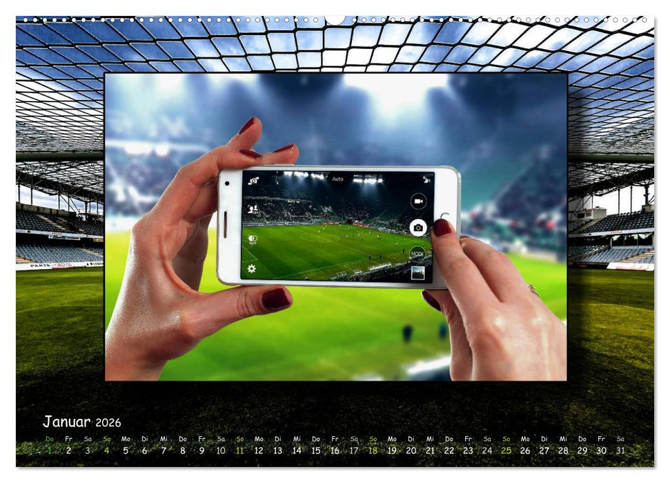 Fußball regiert die Welt (CALVENDO Premium Wandkalender 2026)