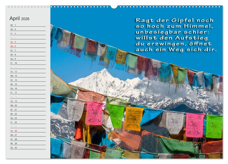 BUDDHA Buddhistische Weisheiten (CALVENDO Premium Wandkalender 2026)