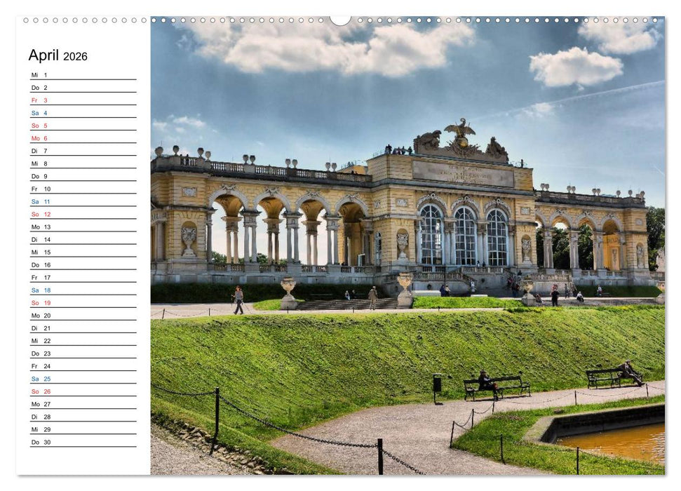 Wien - Österreichs charmante Hauptstadt (CALVENDO Premium Wandkalender 2026)