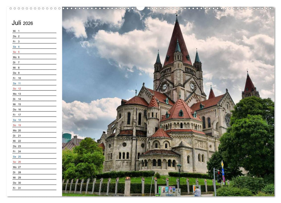 Wien - Österreichs charmante Hauptstadt (CALVENDO Premium Wandkalender 2026)