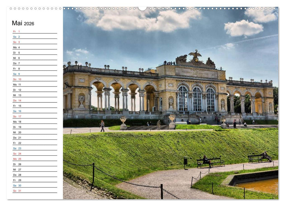 Wien - Haupstadt mit Charme (CALVENDO Premium Wandkalender 2026)