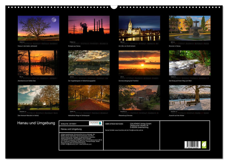 Hanau und Umgebung (CALVENDO Wandkalender 2026)