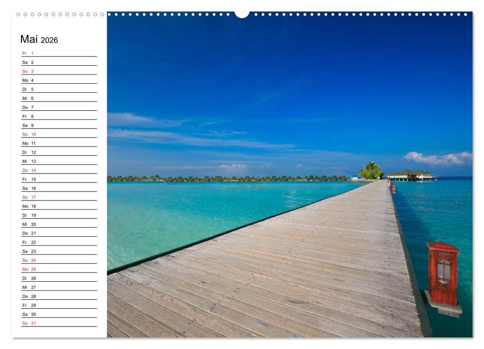 Südsee-Inseln. Von Fidschi bis Bora Bora (CALVENDO Wandkalender 2026)