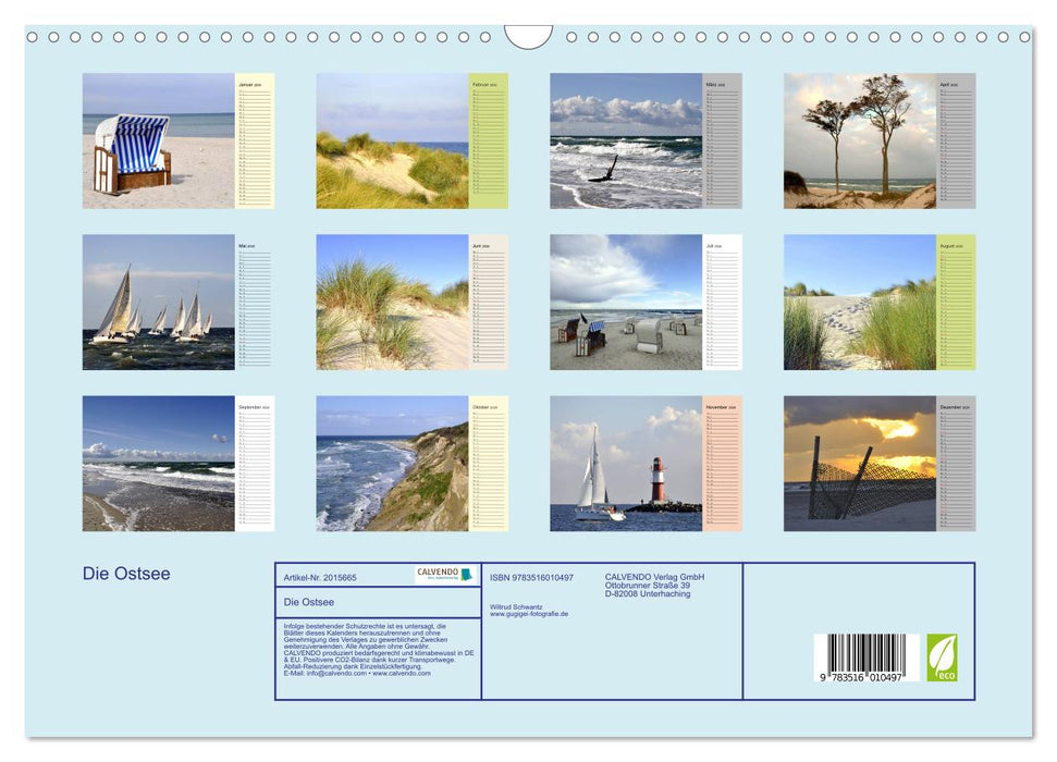 Die Ostsee (CALVENDO Wandkalender 2026)