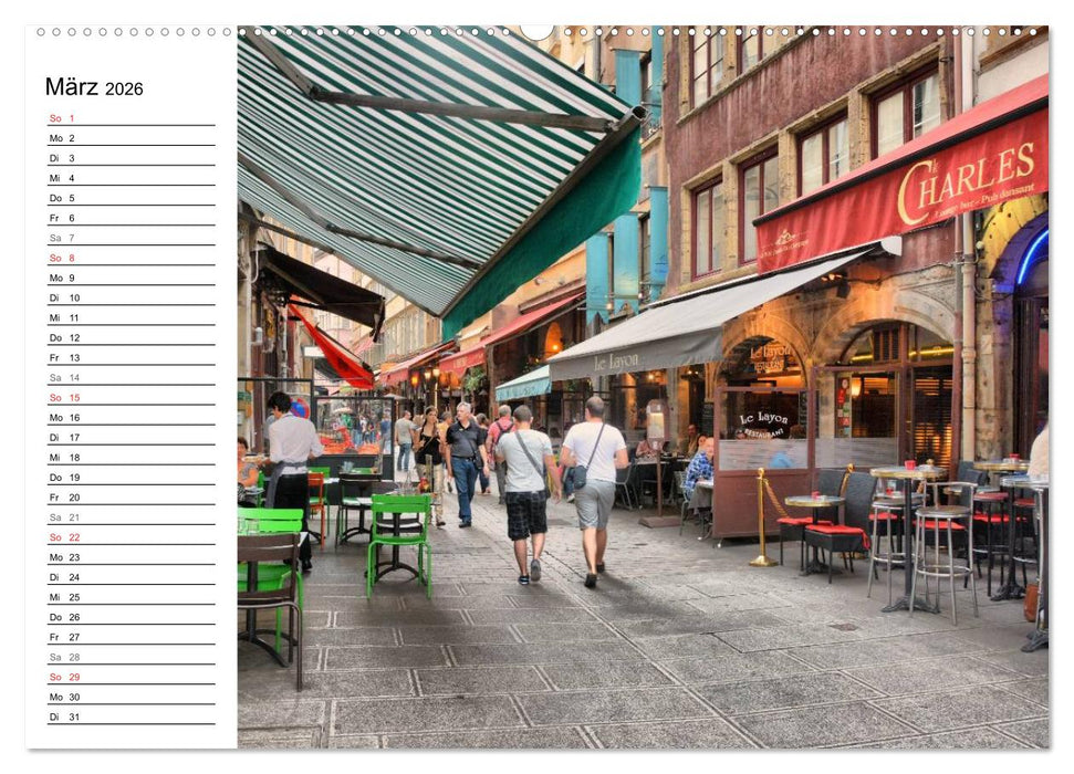 Frankreichs große Städte - Lyon (CALVENDO Premium Wandkalender 2026)