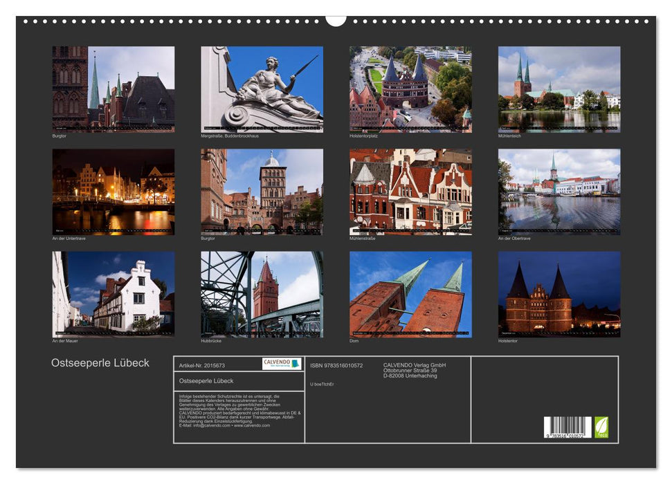 Ostseeperle Lübeck (CALVENDO Wandkalender 2026)