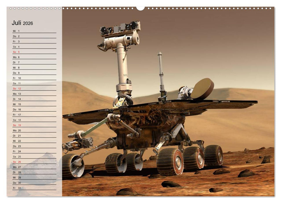 Missionen im Weltall (CALVENDO Premium Wandkalender 2026)