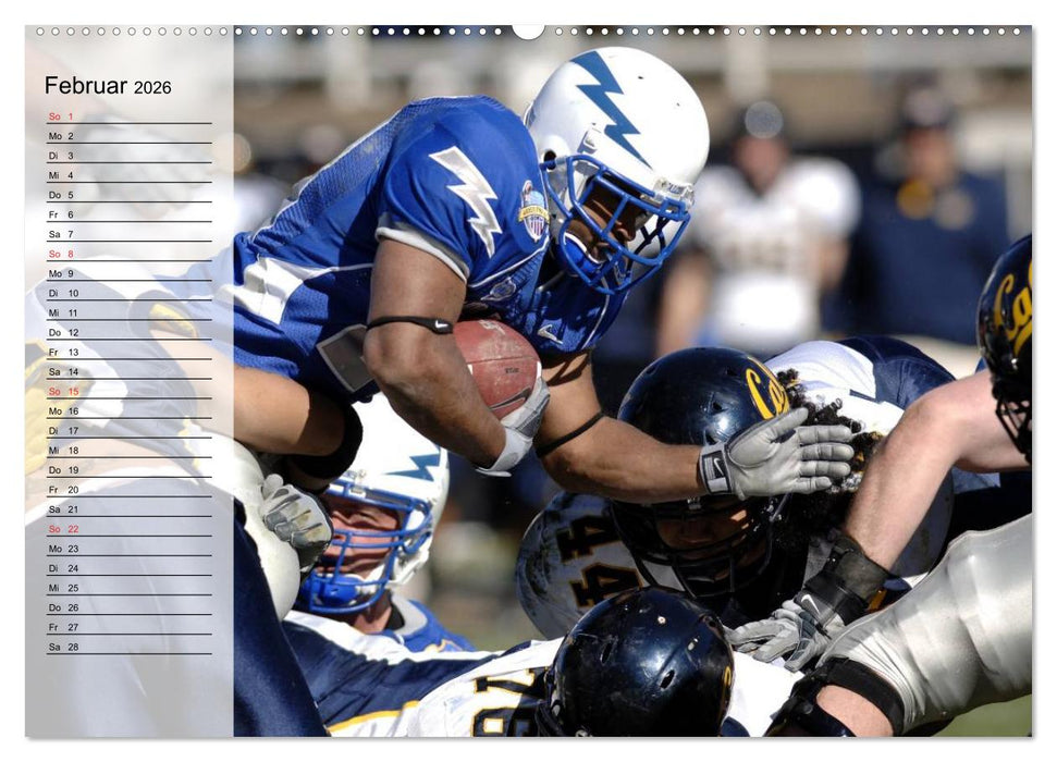 Sport. American Football (CALVENDO Premium Wandkalender 2026)