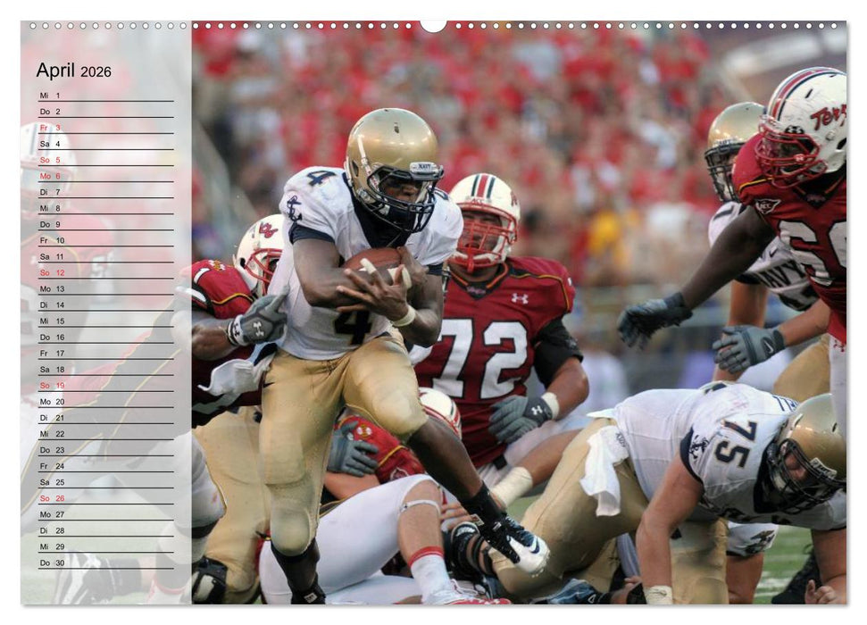 Sport. American Football (CALVENDO Premium Wandkalender 2026)
